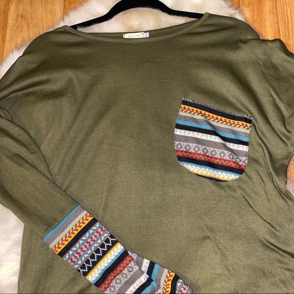 NWT Patterned Blouse - Picture 2 of 2